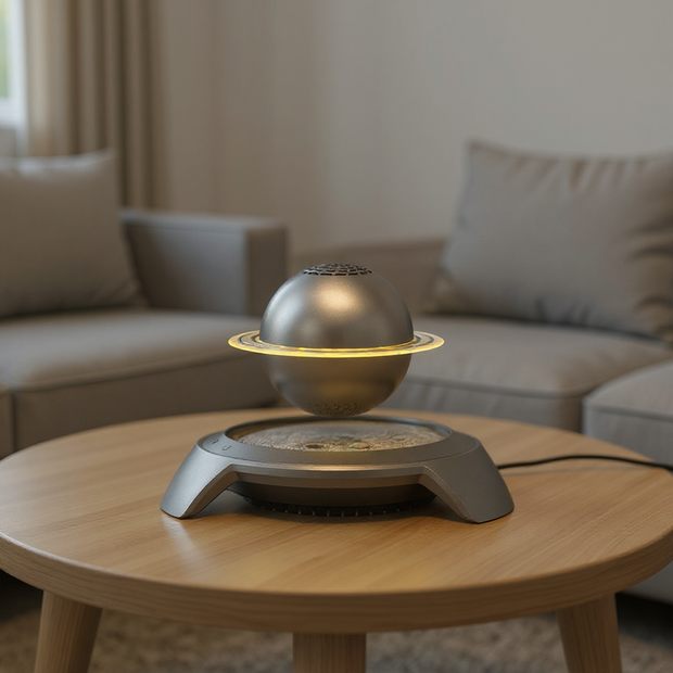 🪐 Saturno™ – Schwebende Saturn Lampe mit LED & Bluetooth Speaker